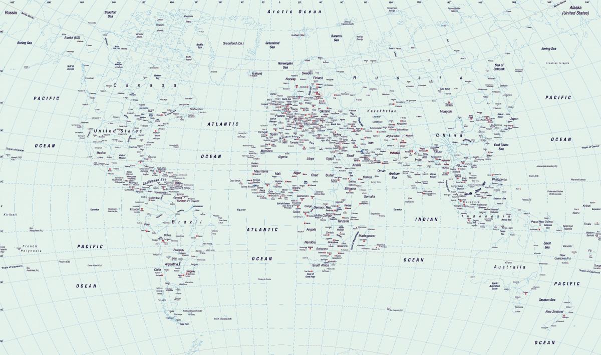mostra di praga nella mappa del mondo