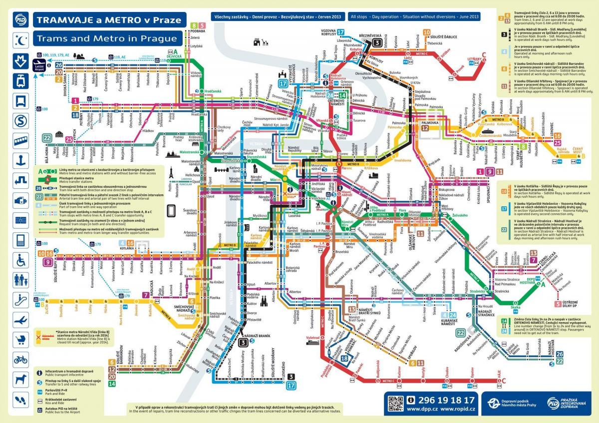 praga mappa dei trasporti pubblici