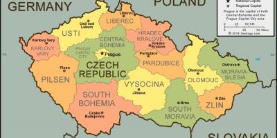 Praga paese mappa