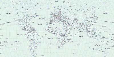 Mostra di praga nella mappa del mondo