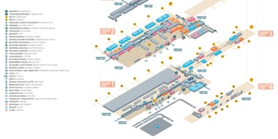 Mappa di praga aeroporto terminal 2