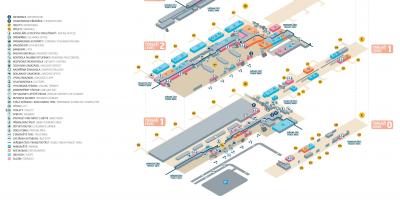 Mappa di praga aeroporto terminal 2