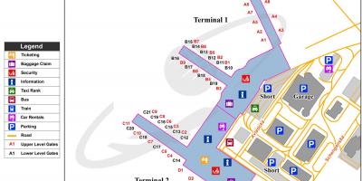Mappa di aeroporto vaclav havel